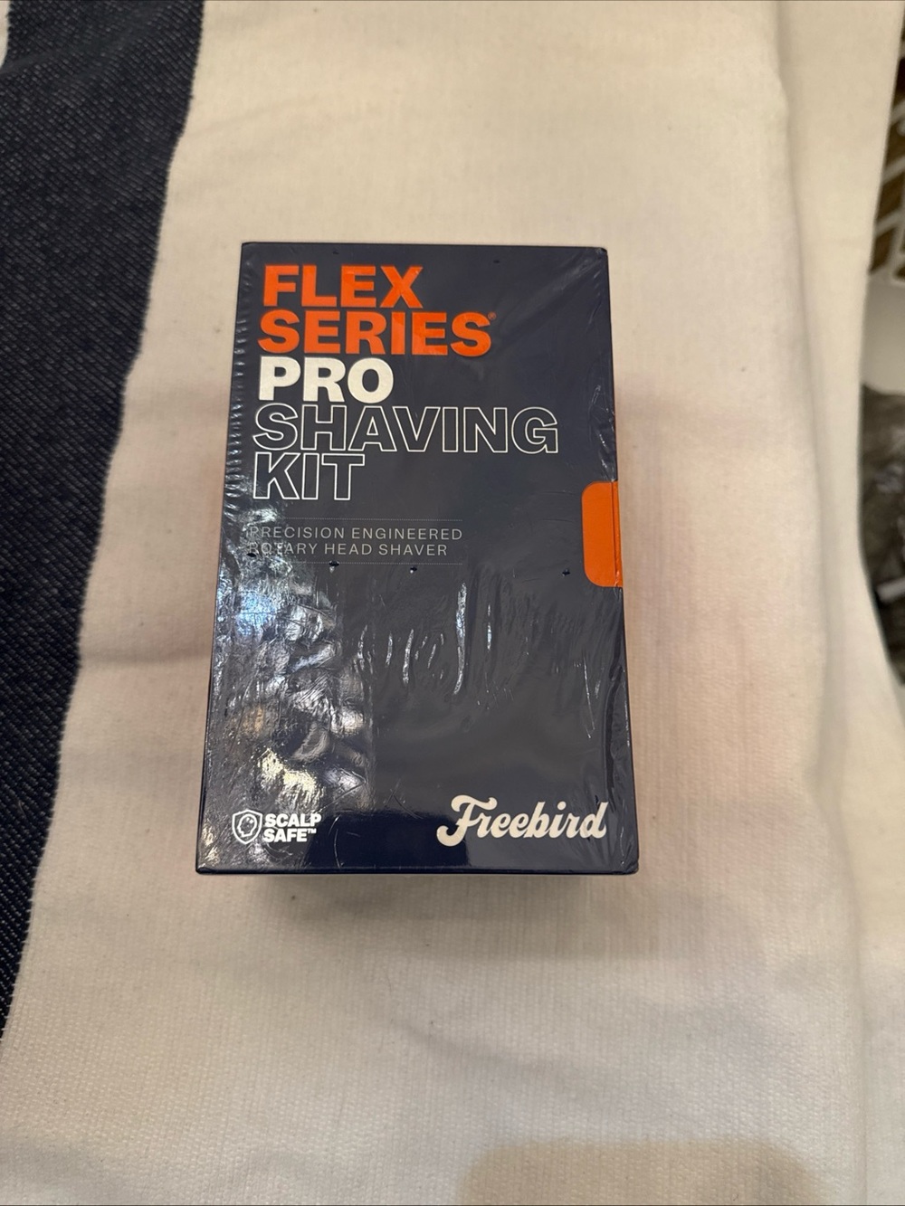 freebird Flex Series Pro Shaving Kit - Navy & Orange Accents